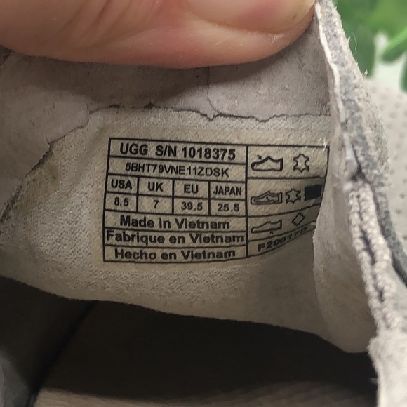 Ugg Abies Perforated Slip On Sneaker Dusk Suede-size 8.5